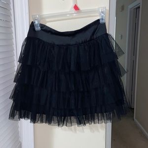 Black pleated skirt